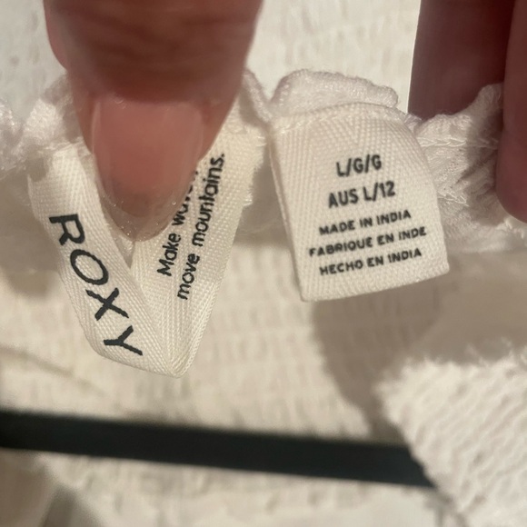 Roxy White Textured Mini Dress - Picture 12 of 12